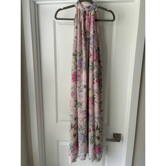 H&M Floral Crepe Dress in Blush Size 8 NWT - Picture 6 of 6